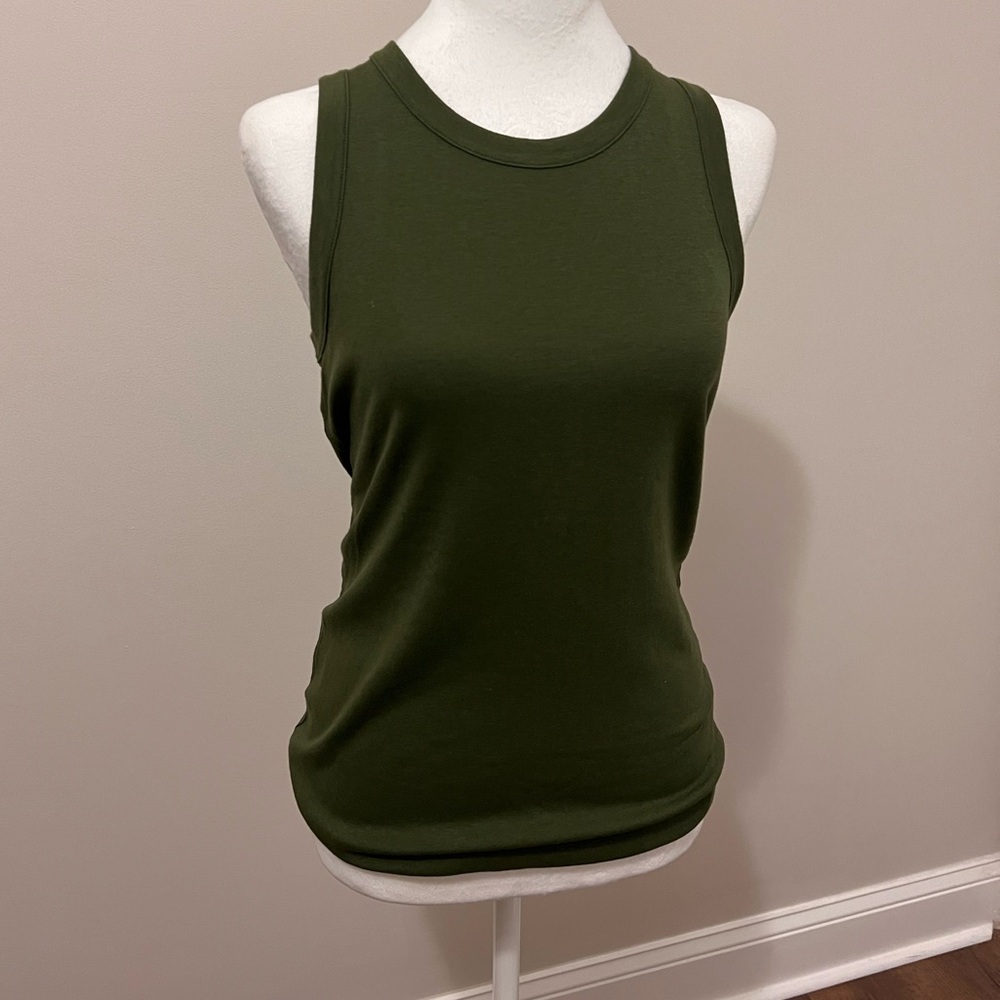 Old Navy Scoop Neck Fitted Green Tank